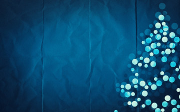 обоя праздничные, векторная графика , новый год, синий, ёлка, бумага, круги