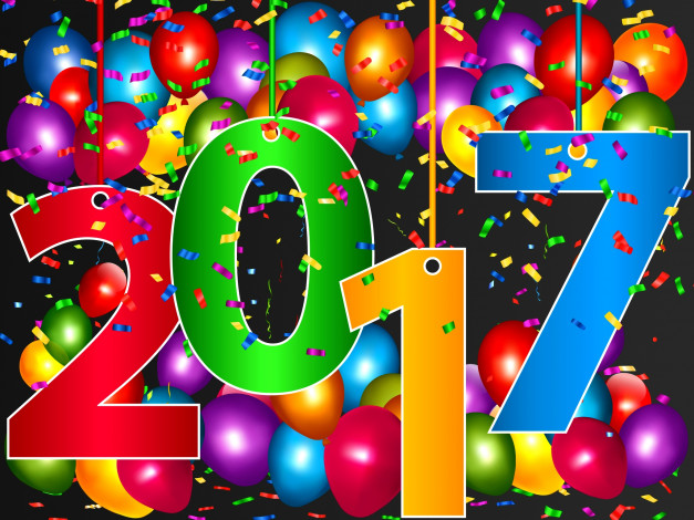 Обои картинки фото праздничные, векторная графика , новый год, фон, шары