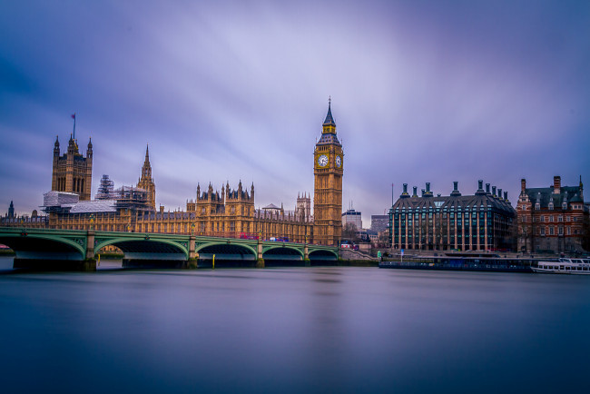 Обои картинки фото london,  united kingdom, города, лондон , великобритания, река, мост