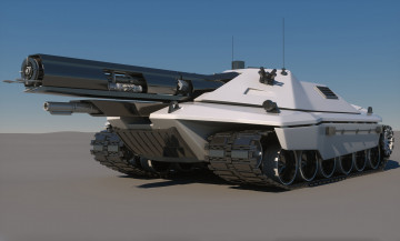Картинка sci-fi+future+tank+concept техника 3d concept tank sci-fi future