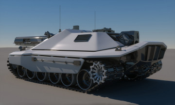 Картинка sci-fi+future+tank+concept техника 3d sci-fi future tank concept