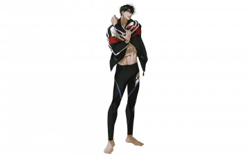 Картинка аниме free пловец куртка костюм разминка