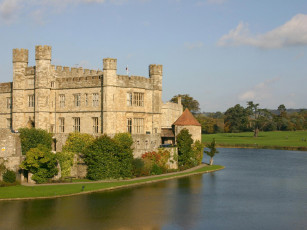 обоя leeds, castle, uk, города, дворцы, замки, крепости