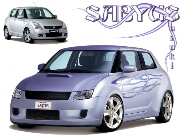 Обои картинки фото suzuki, swift, virtual, автомобили