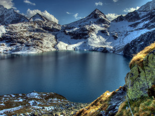 Картинка австрийские альпы природа реки озера горы озеро