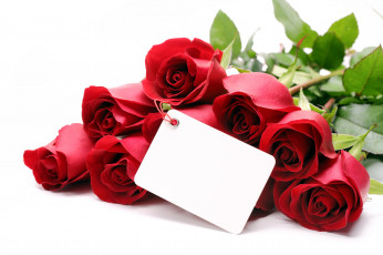 Картинка цветы розы бутоны записка