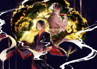 Картинка аниме hoozuki+no+reitetsu хакутаку хладнокровный хозуки