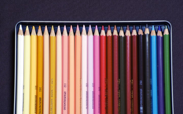 Картинка разное канцелярия +книги набор карандаши цветные