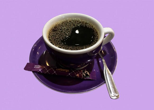 Обои картинки фото еда, кофе,  кофейные зёрна, чашка, сахар
