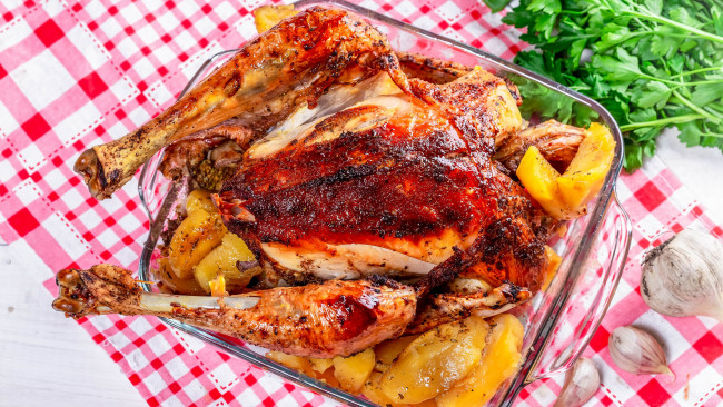 Обои картинки фото еда, мясные блюда, жареный, цыпленок