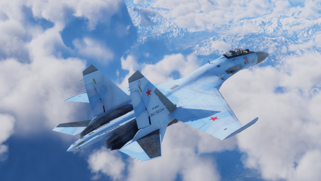 Обои картинки фото авиация, боевые самолёты, ссср, окб, сухого, су-27см3, многоцелевой, истребитель, павел, осипович, сухой