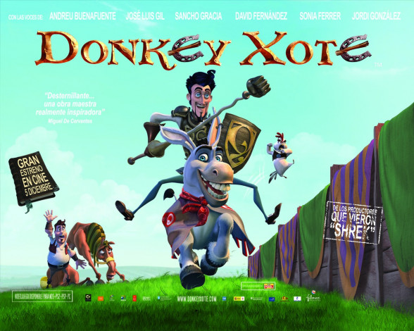 Обои картинки фото donkey, xote, мультфильмы