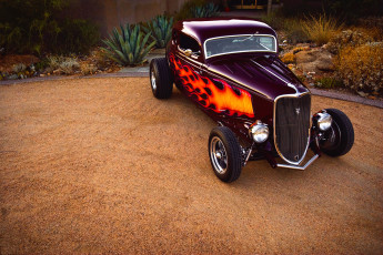 Картинка ford+coupe+1933+hot-rod автомобили hotrod dragster ford вечер купе форд хот-род hot-rod 1933 coupe