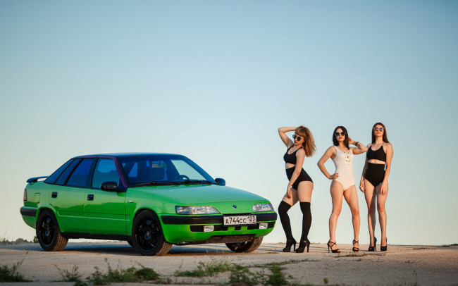 Обои картинки фото автомобили, -авто с девушками, девушка, авто