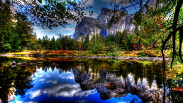 Картинка blissful beauty природа пейзажи отражение водное зеркало