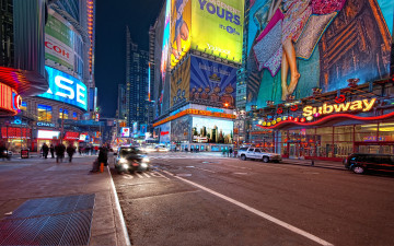 Картинка города нью йорк сша ночь нью-йорк