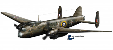 Картинка avro 679 manchester авиация 3д рисованые graphic исторический бомбардировщик