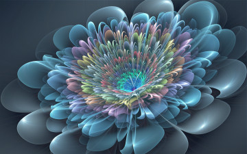 Картинка 3д графика flowers цветы фон цветок лепестки