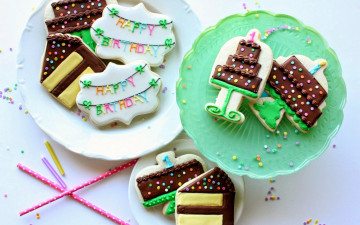 Картинка еда пирожные +кексы +печенье праздничное