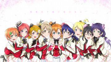 Картинка аниме love+live +school+idol+project арт девочки