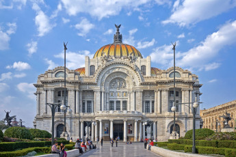 обоя оперный театр в мехико, города, - исторические,  архитектурные памятники, мехико, оперный, театр, palacio, de, bellas, artes, дворец, изящных, искусств, мексика, каррарский, мрамор