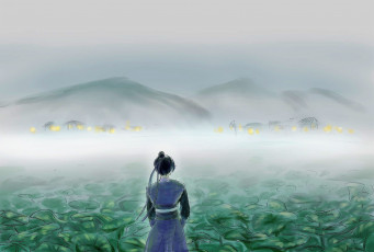 Картинка аниме mo+dao+zu+shi цзян чэн лотосы горы