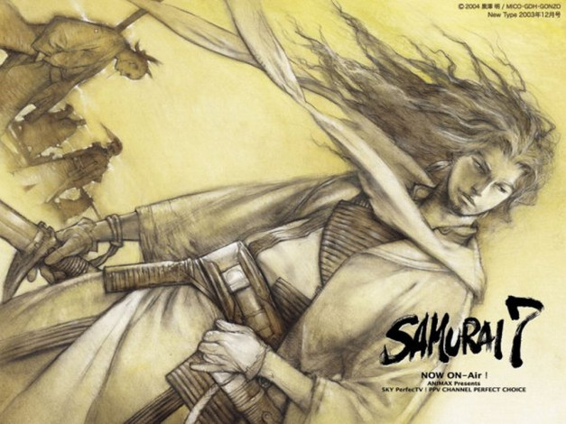 Обои картинки фото аниме, samurai