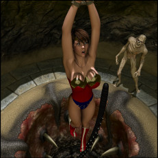 Картинка 3д графика fantasy фантазия девушка существо
