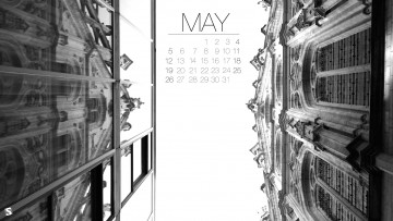 Картинка календари города здание отражение