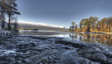 Картинка норвегия природа реки озера река лес