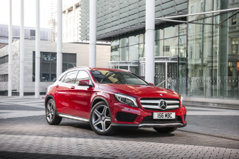 Картинка 2014+mercedes-benz+gla+250+amg автомобили mercedes-benz город красный