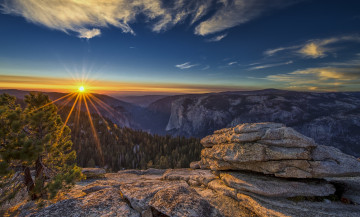 Картинка природа восходы закаты солнце сша америка национальный парк