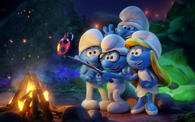 Обои картинки фото мультфильмы, smurfs,  the lost village