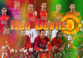 Картинка red devils champions спорт футбол