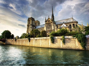 Картинка собор парижской богоматери города париж франция