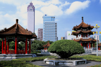 Картинка тайвань города улицы площади набережные