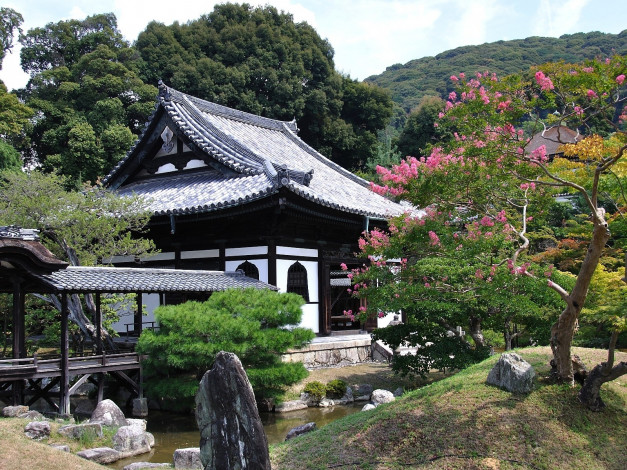 Обои картинки фото городской, парк, киото, Япония, природа, пагода, дерево