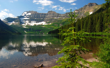 Картинка природа реки озера glacier национальный парк