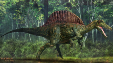 Картинка 3д графика animals животные динозавр лес