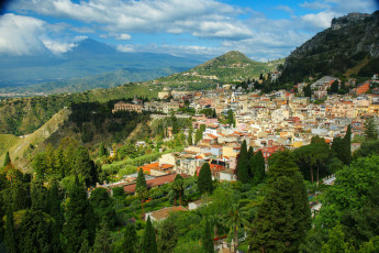 Картинка мессина+сицилия города -+панорамы sicily messina пейзаж италия дома