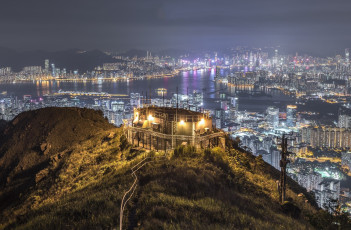 Картинка города гонконг+ китай hong kong город красота гонконг огни