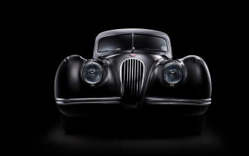Картинка автомобили jaguar темный фон xk 120