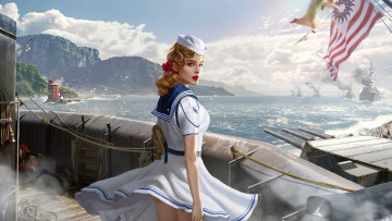 Картинка видео+игры world+of+warships девушка красивая супер секси няша нежная классная модница лапочка мадам