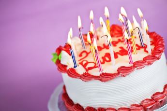 Картинка праздничные день+рождения торт свечи