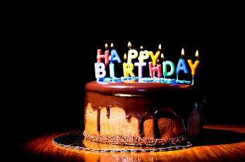 Картинка праздничные день+рождения торт свечи поздравление