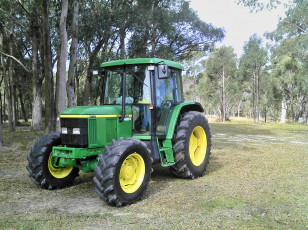 обоя john deere 6110 tractor, техника, тракторы, сша, фирма, джон, дир