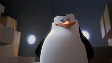 обоя мультфильмы, the penguins of madagascar, пингвин
