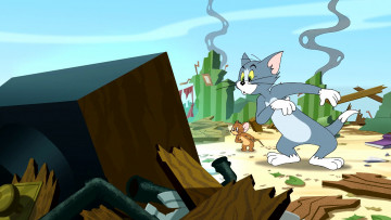 Картинка мультфильмы tom+and+jerry мышь кот
