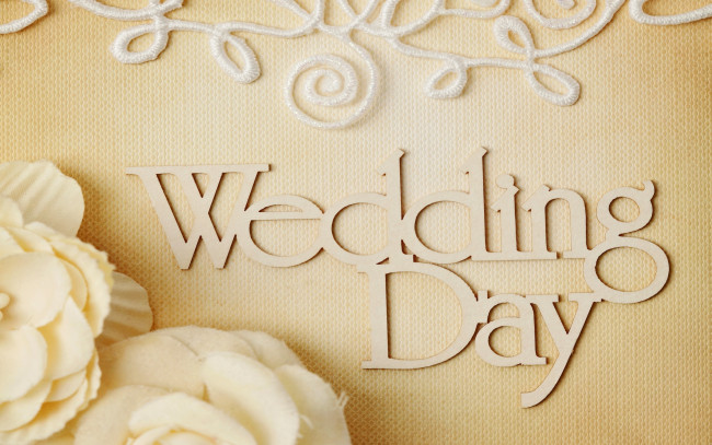 Обои картинки фото праздничные, другое, lace, цветы, ring, свадьба, flowers, background, soft, day, wedding