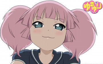 Картинка аниме yuru+yuri фон взгляд девушка